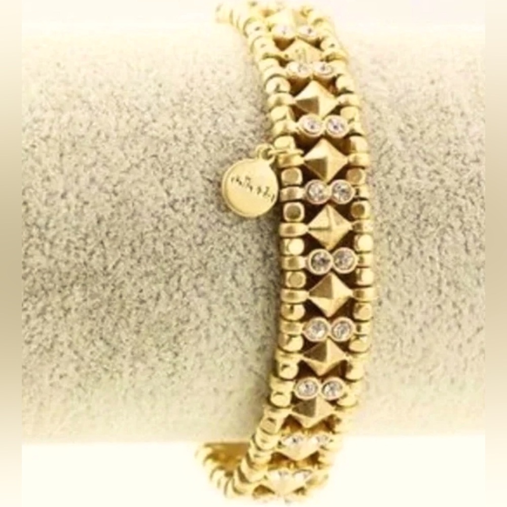 New Stella & Dot Arrison Stretch bracelet - gold - w/box